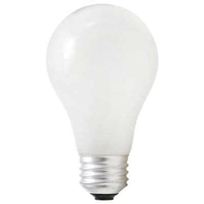 72W 120V A19 E26 White Halogen Bulb (2PK) by SATCO Lighting - Starlight Lighting USA and Canada